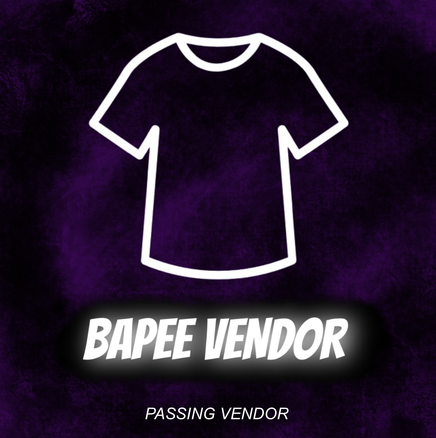 PASSING BAPE VENDOR